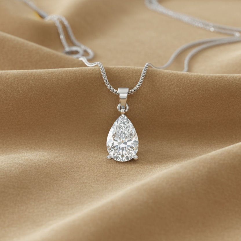 IGI cert. 2.00 ctw One Stone Pear Lab Grown Diamond