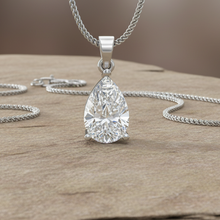 Load image into Gallery viewer, IGI cert. 2.00 ctw One Stone Pear Lab Grown Diamond