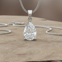 IGI cert. 2.00 ctw One Stone Pear Lab Grown Diamond