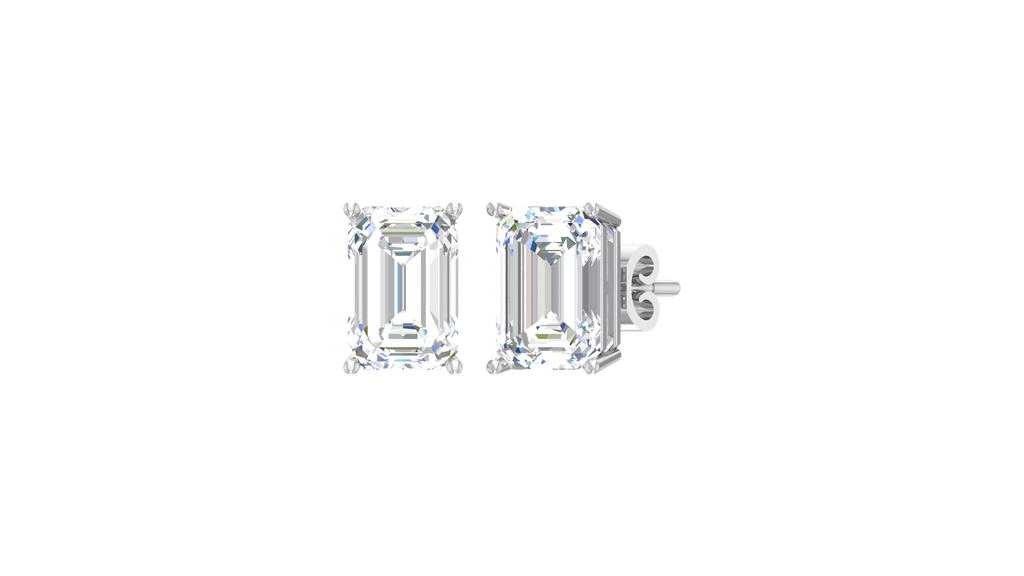 2.00 ctw Emerald Lab Grown Studs