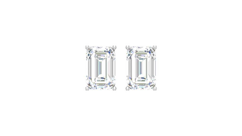 2.00 ctw Emerald Lab Grown Studs