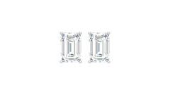 2.00 ctw Emerald Lab Grown Studs