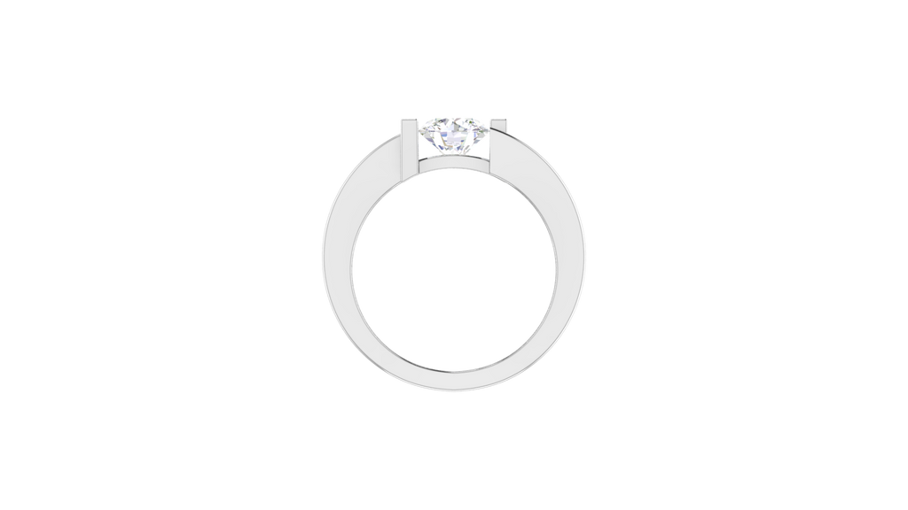 IGI cert. Men's One Round Stone Lab Grown Diamond