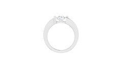 IGI cert. Men's One Round Stone Lab Grown Diamond