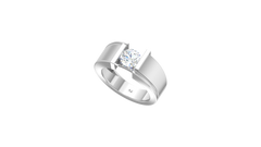 IGI cert. Men's One Round Stone Lab Grown Diamond