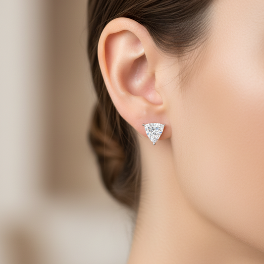 2.00 ctw Trillion Lab Grown Studs