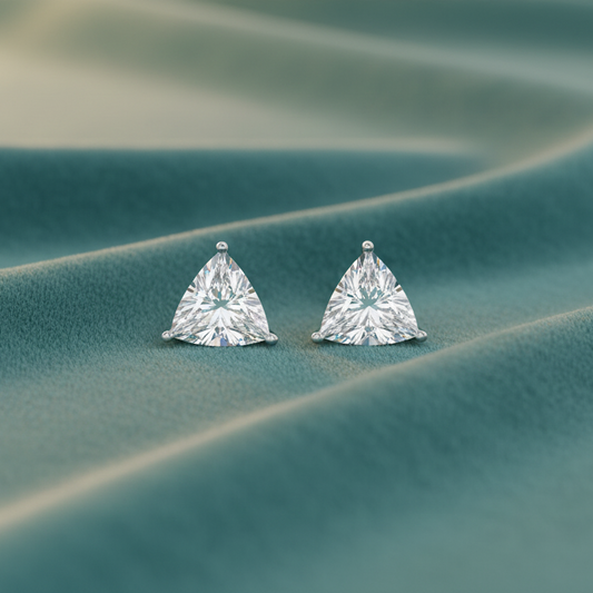2.00 ctw Trillion Lab Grown Studs