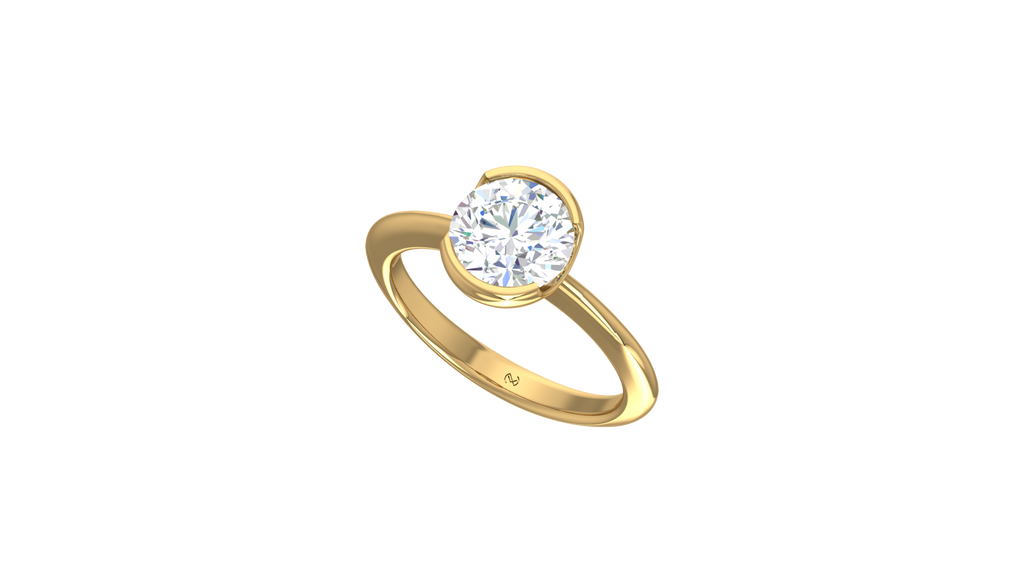 IGI cert. One Round Stone Lab Grown Diamond