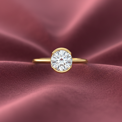 IGI cert. One Round Stone Lab Grown Diamond