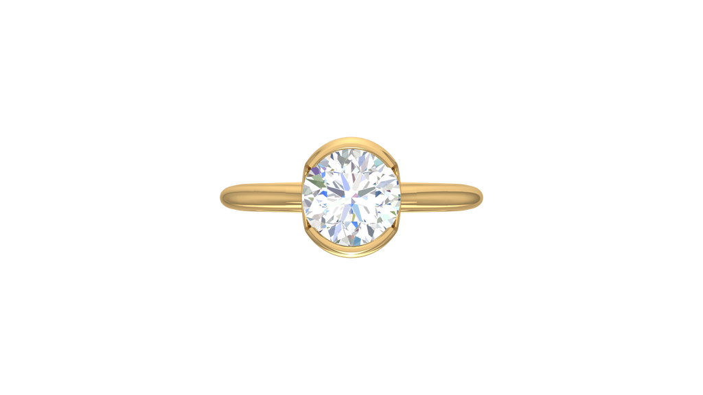 IGI cert. One Round Stone Lab Grown Diamond