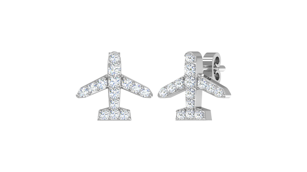 Diamond Airplane Silhouette - E513U