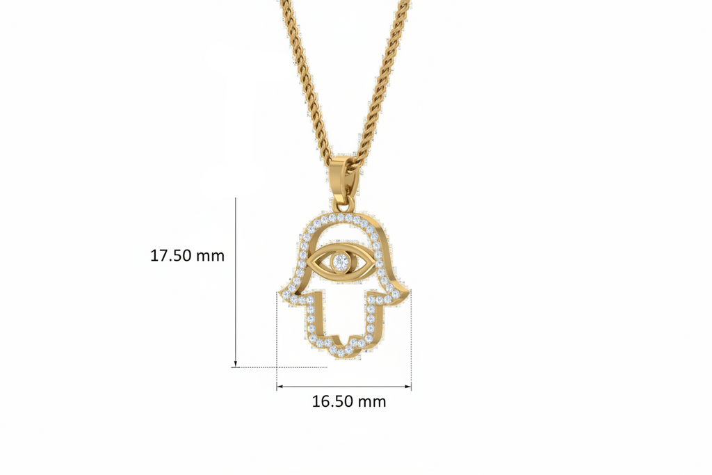 Modern Diamond Hamsa Hand