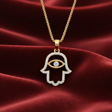 Load image into Gallery viewer, Modern Diamond Hamsa Hand