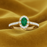 Precious Oval Emerald Natural Diamond Bespoke Signature