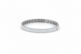 Geometric Lattice Interior Diamond Bangle