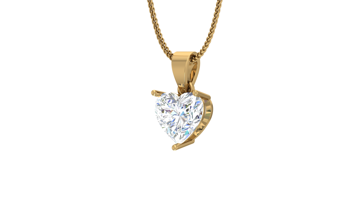 One cttw Heart Shape Lab Grown Diamond