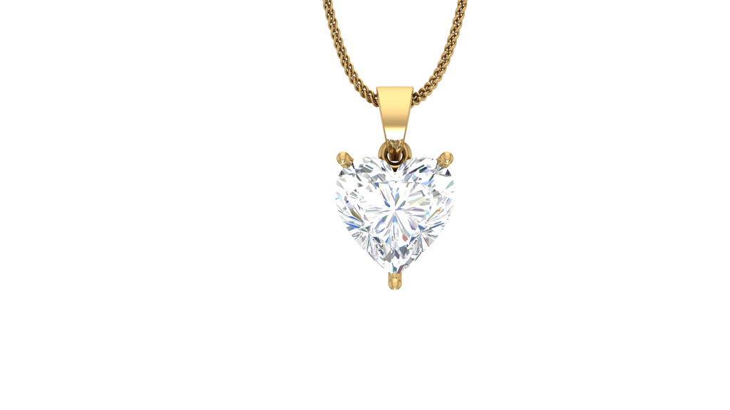 IGI cert. Two Cart Heart Shape Lab Grown Diamond