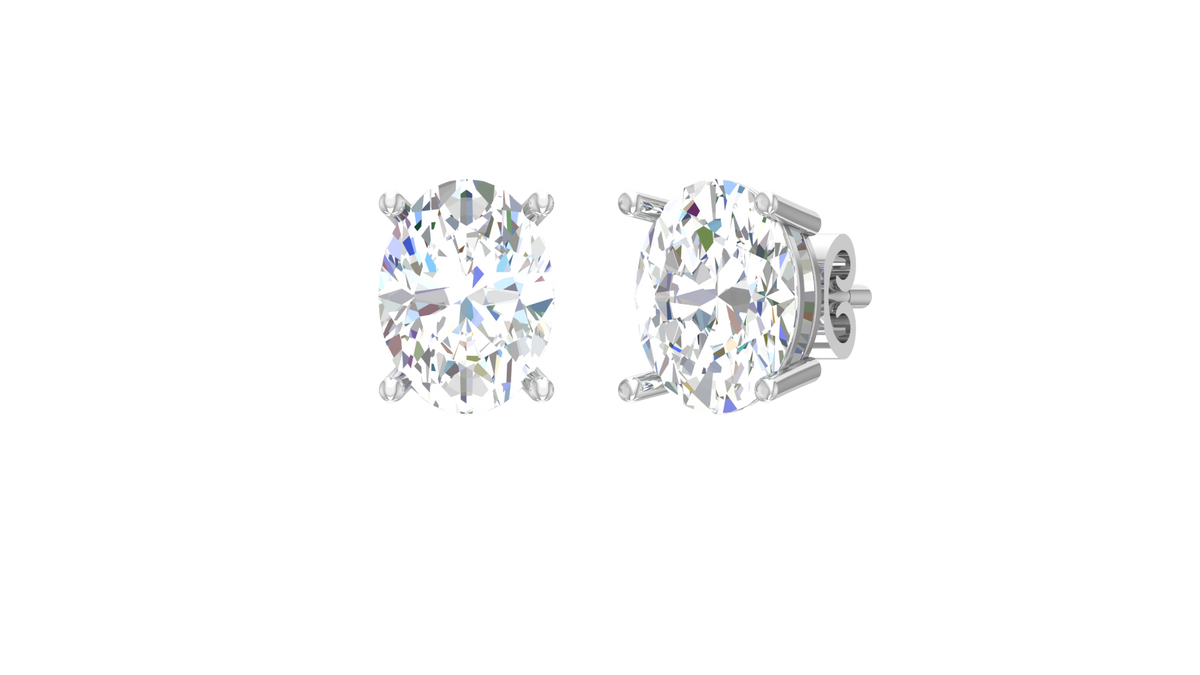 Two cttw Oval Lab Grown Diamond