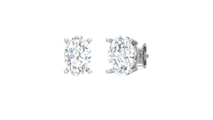One cttw Oval Lab Grown Diamond