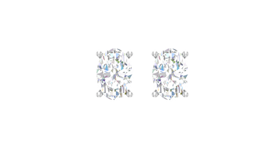 One cttw Oval Lab Grown Diamond