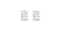 One cttw Oval Lab Grown Diamond