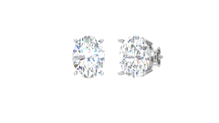 Three cttw Oval Lab Grown Diamond