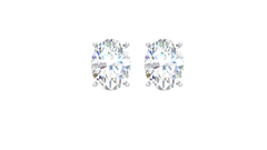 Three cttw Oval Lab Grown Diamond