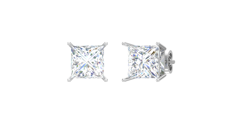 Three cttw Princess Lab Grown Diamond