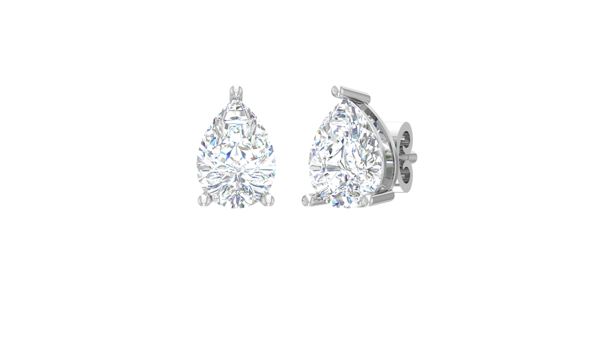 One cttw Pear Lab Grown Diamond