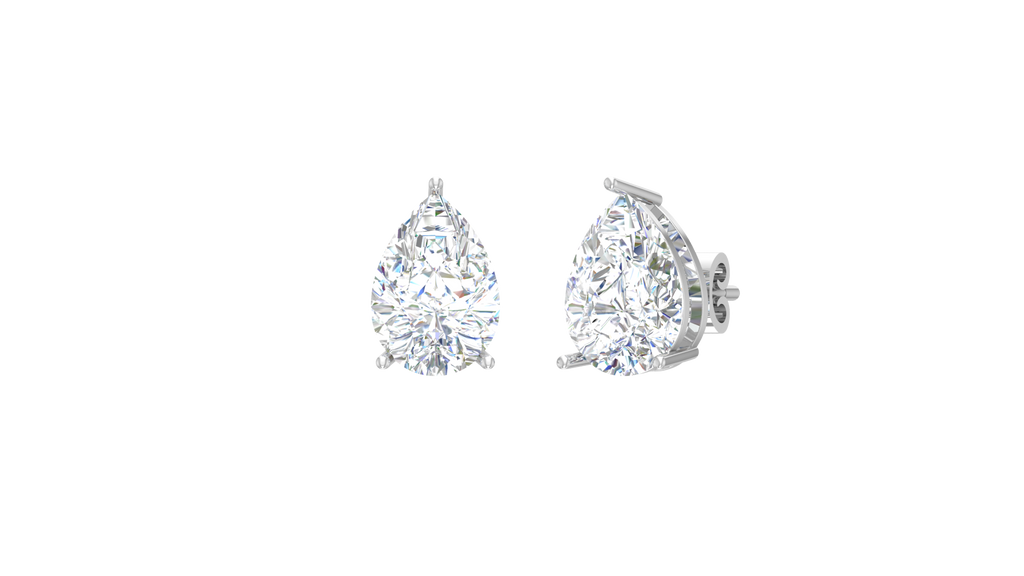 Three Cart Pear Lab Grown Diamond