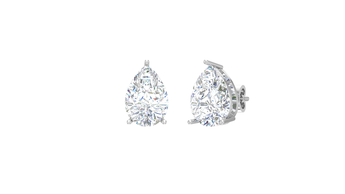 Three cttw Pear Lab Grown Diamond