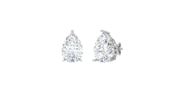 Three cttw Pear Lab Grown Diamond