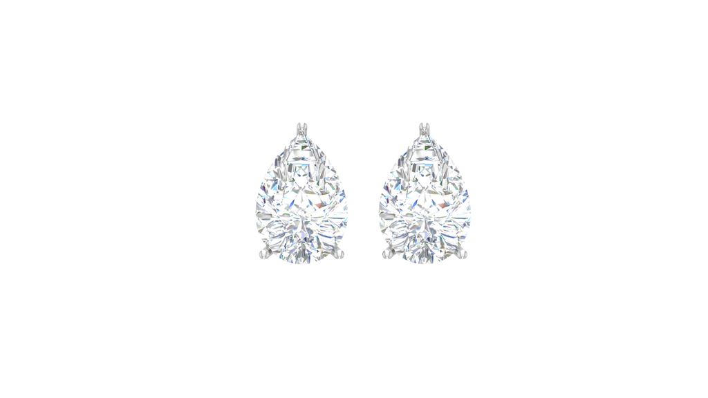 Three Cart Pear Lab Grown Diamond