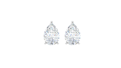 Three cttw Pear Lab Grown Diamond