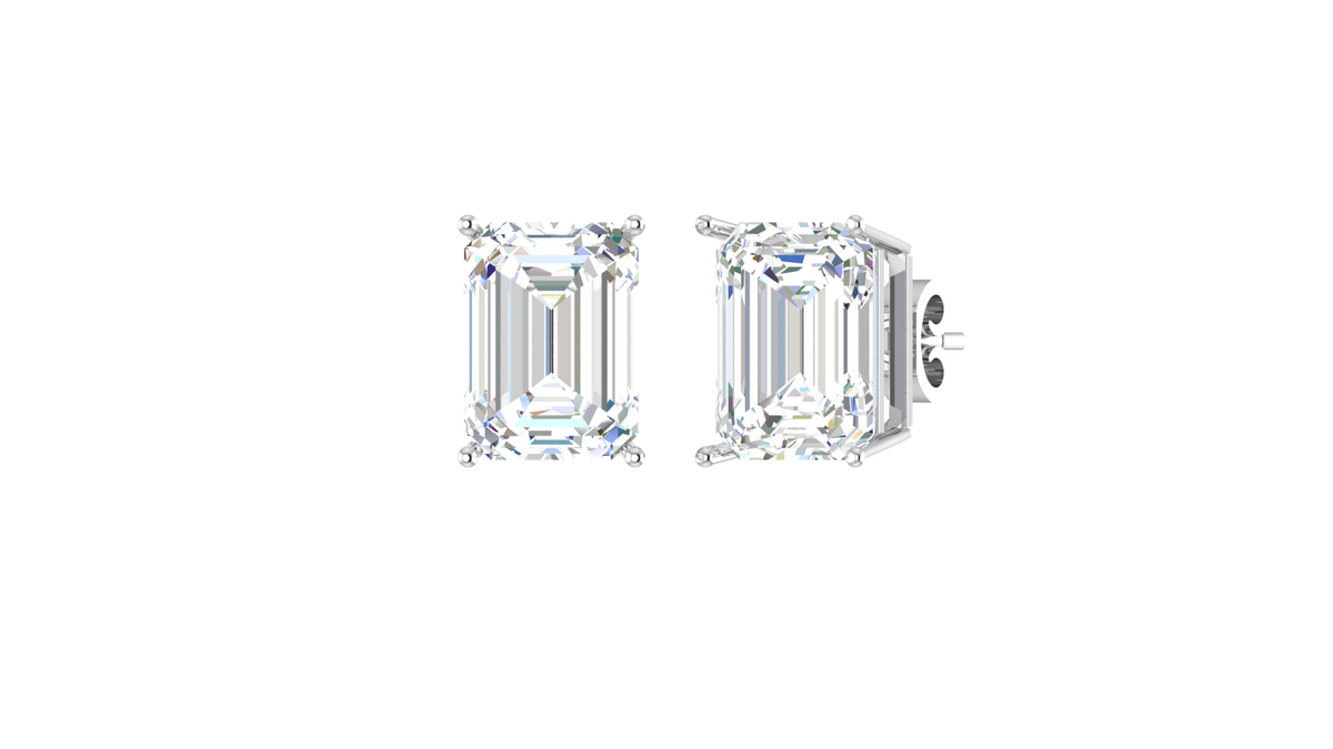 Three cttw Emerald Lab Grown Diamond