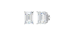 Three cttw Emerald Lab Grown Diamond