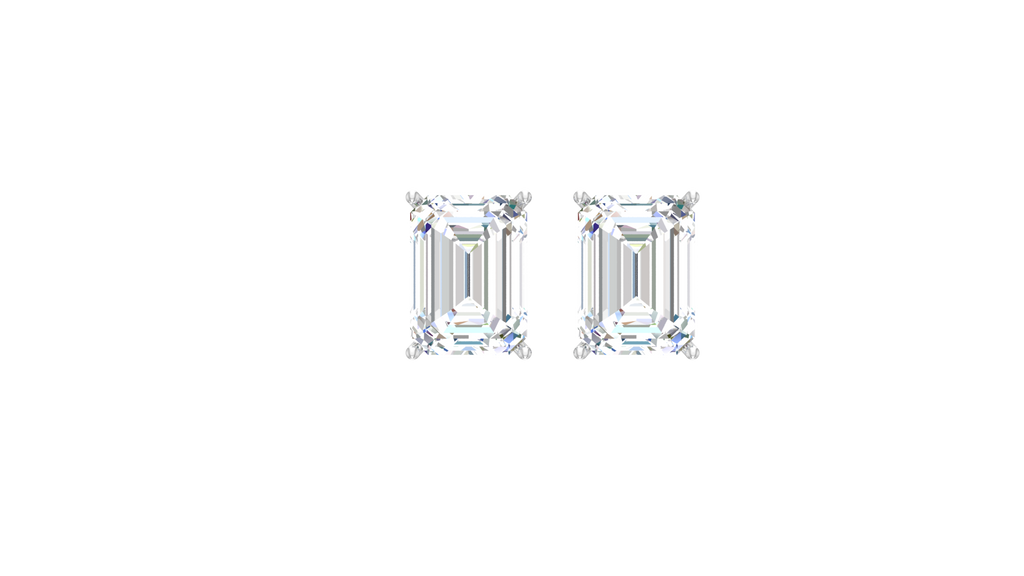 Three Cart Emerald Lab Grown Diamond