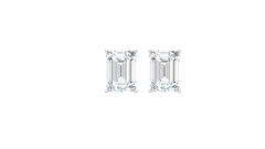 Three cttw Emerald Lab Grown Diamond