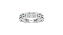 Load image into Gallery viewer, Tripartite Parallel Rail Diamond Three Row Footprint Architectural