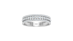 Tripartite Parallel Rail Diamond Three Row Footprint Architectural