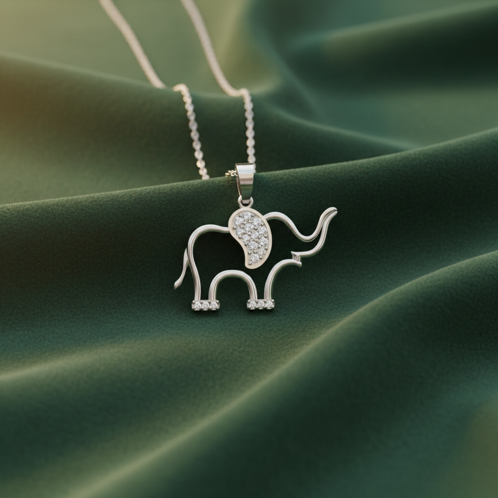 Premium Natural Diamond Elephant