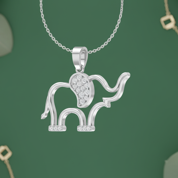 Premium Natural Diamond Elephant