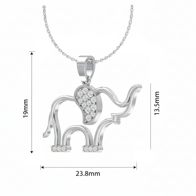 Premium Natural Diamond Elephant
