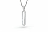 Baguette & Round Paperclip Style Diamond