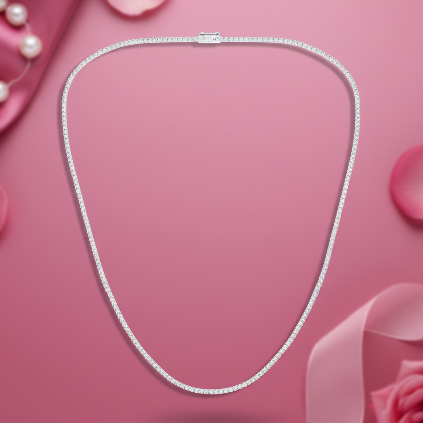 The Eternal Spark Diamond Tennis Necklace