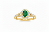Oval Shape Emerald Ring