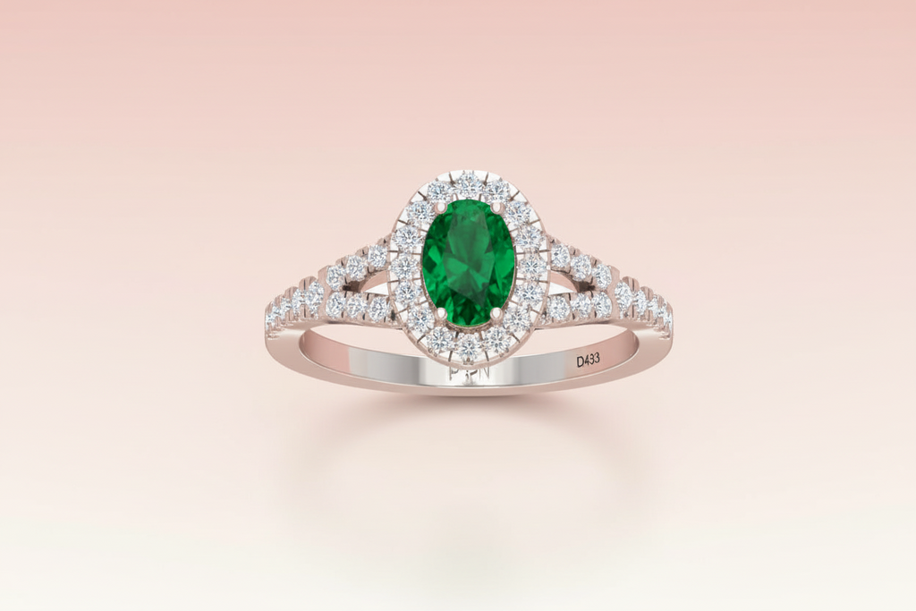 Oval Shape Emerald Ring