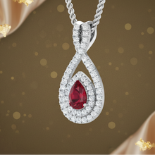 Load image into Gallery viewer, Pear Shape Ruby Pendant