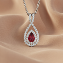 Load image into Gallery viewer, Pear Shape Ruby Pendant
