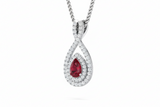 Pear Shape Ruby Pendant